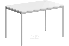 IMAGO-S Стол рабочий СП-3S, 1400x720х755 см, белый/Алюминий, ЛДС 22 мм