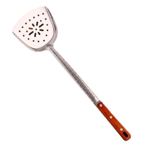 Шумовка-лопатка для казана узбекская 45см, ширина 14см, с деревянной ручкой 5153827