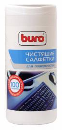Салфетки BURO (BU-Tsurface) для очистки поверхности 100шт. в тубе