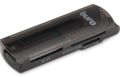 Кард-ридер  Buro BU-CR-108 черный USB2.0