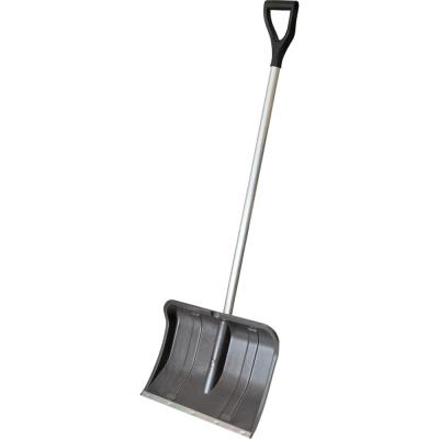 Лопата для уборки снега пластиковая "Вьюга№2" 500х375 мм, алюм. черенок+Vручка