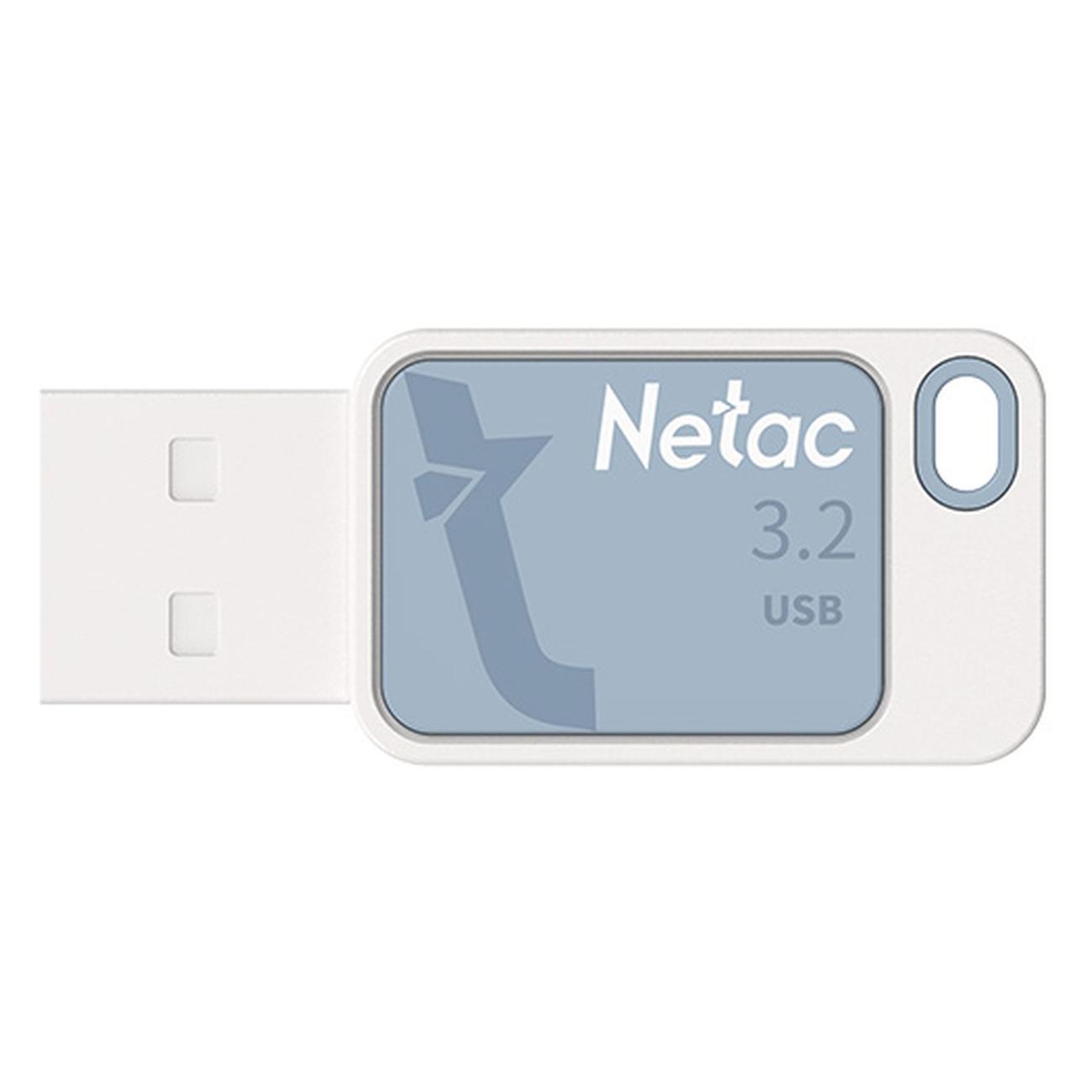 Флэш-память USB_ 64 GB Netac UA31 <NT03UA31N-064G-32BL>, USB3.2, голубая 