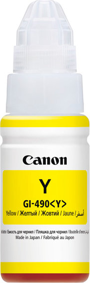 Картридж CANON GI-490 Y (Yellow) для PIXMA G1411/G2411/G3411 (70мл до 7000стр)