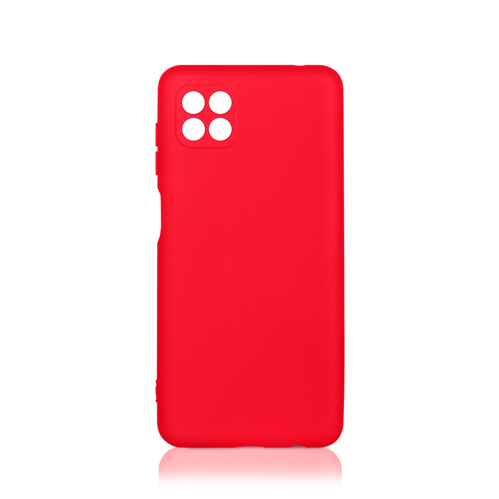 Чехол для Samsung Galaxy A22s (5G)/ A22 (5G) красный, микрофибра, DF sOriginal-32 (red)
