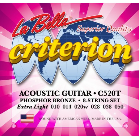 Струны для акустической гитары C520T Criterion Extra Light