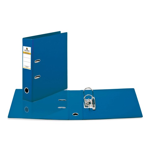 Папка-регистратор BRAUBERG "Comfort" с двухсторонним покрытием из ПВХ, 70 мм, синяя, 222655