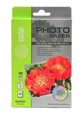 Фотобумага Cactus CS-GA618025 A6/180г/м2/25л./белый глянцевое для струйной печати