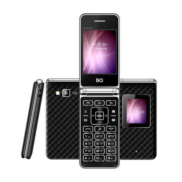 Сотовый телефон BQ BQM-2841 Fantasy Duo черный (2*SIM 2.8" 320х240 BT FM 0.1Мп фон.mSD до 32Gb 800)