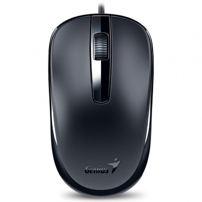 Мышка Genius DX-120, USB (чёрная, оптическая 1000dpi)