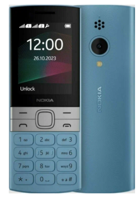 Сотовый телефон Nokia 150 TA-1582 DS Blue (2G,2*SIM,2.4",320х240,mSD до 32Gb,0.3Мп,1450 мАч,BT,фон)