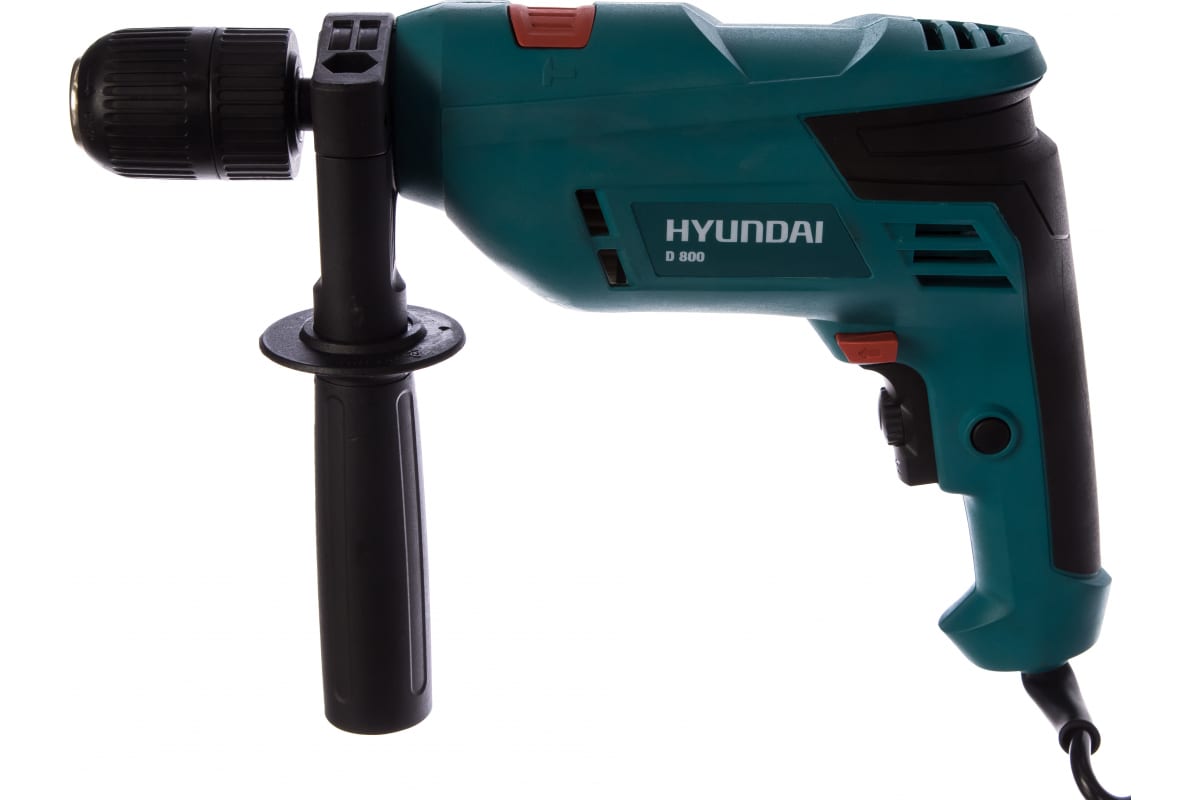 Дрель ударная Hyundai D 800 810Вт, 2800 об/мин, 42000 уд/мин, патрон быстрозажимной, реверс