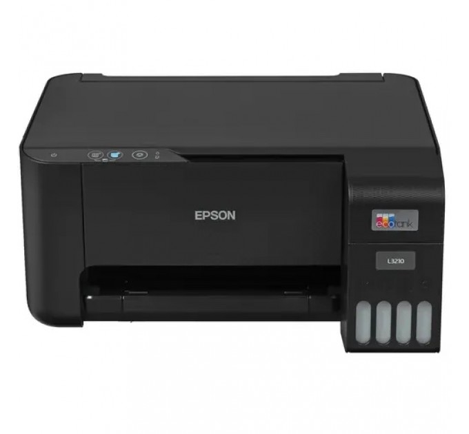 Принтер струйный МФУ EPSON L3210 (СНПЧ,А4,4цв,33/15стр./мин,5760x1440,600*1200,USB 2.0) 103 черный