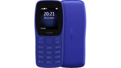 Сотовый телефон Nokia 105 TA-1423 SS синий (2G,1*SIM,1.77",160х128,800 мАч,FM-радио,BT,фонарик)