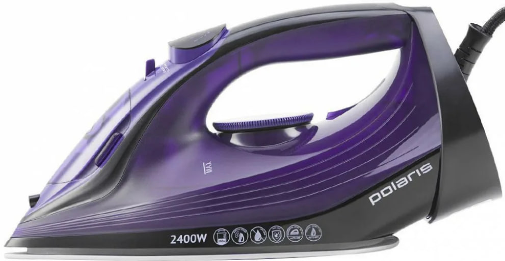 Утюг Polaris PIR2487AK 2400 Вт черный фиолетовый