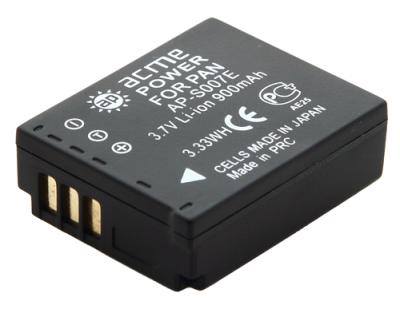 Аккумулятор AcmePower S007E (7.2V 900mAh, Li-ion) для Panasonic TZ1