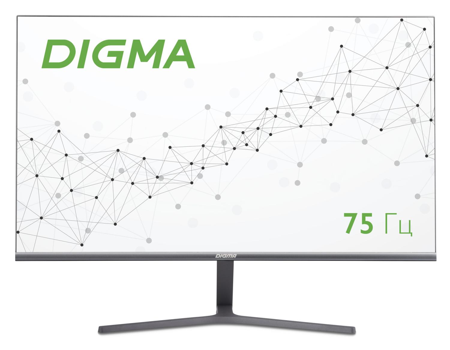 Монитор 27" Digma DM-MONB2704 IPS FHD т.сер 5ms HDMI DP VGA M/M 75Hz 250cd