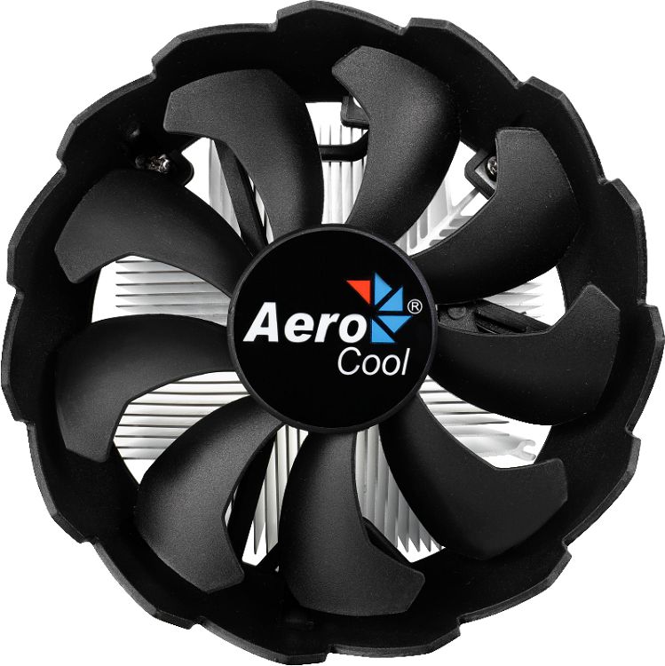 Вентилятор Aerocool BAS Soc 1200/1150/1151/1155/1156 (3пин,24dBA,1200 об/мин,до 100W,алюминий)