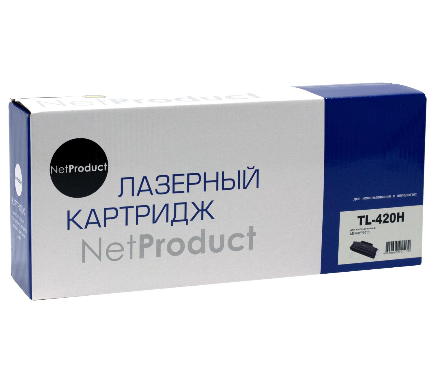Картридж NetProduct Pantum TL-420H для Pantum P3010/P3300/M6700/M6800/M7100/M7200/M7300 3К с чипом