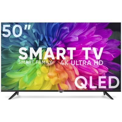 Телевизор 50" SOUNDMAX SM-QLED50T21SU(черный) QLED SmartTV 4K Ultra HD/DVB-T2/DVB-C/DVB-S2/USB/WiFi