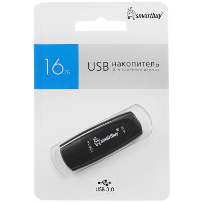 Флэш-память USB_ 16 GB Smartbuy Scout Black (SB016GB3SCK) USB3.0