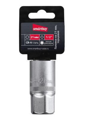 Свечной ключ Smartbuy tools на 21 мм, под квадрат 1/2", CR-V