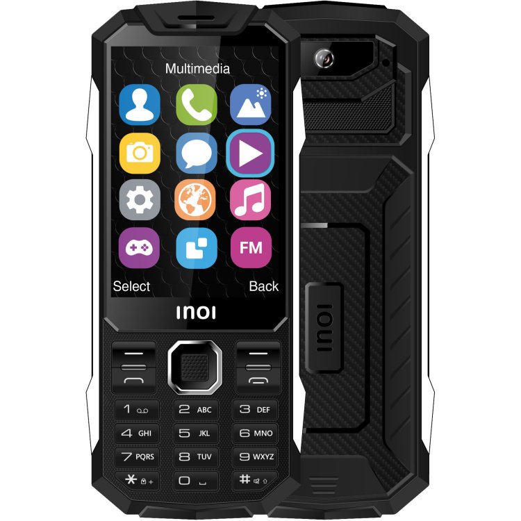 Сотовый телефон INOI 354Z черный (2*SIM, 3,5",32Mb,480х320,0,08Мп,3000 мАч,mSD до 32 ГБ,BT,фонарик)