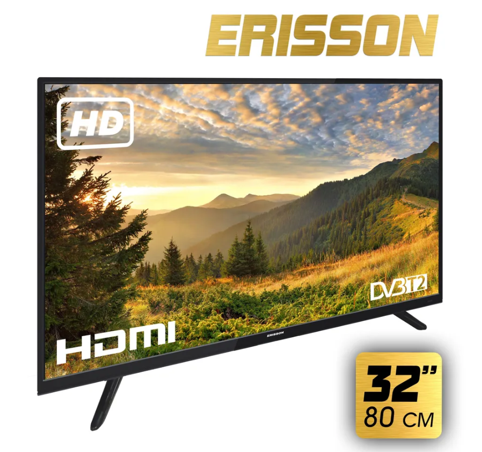 Телевизор 32" Erisson 32LES801T2 HD Ready/DVB-T2/DVB-C/USB