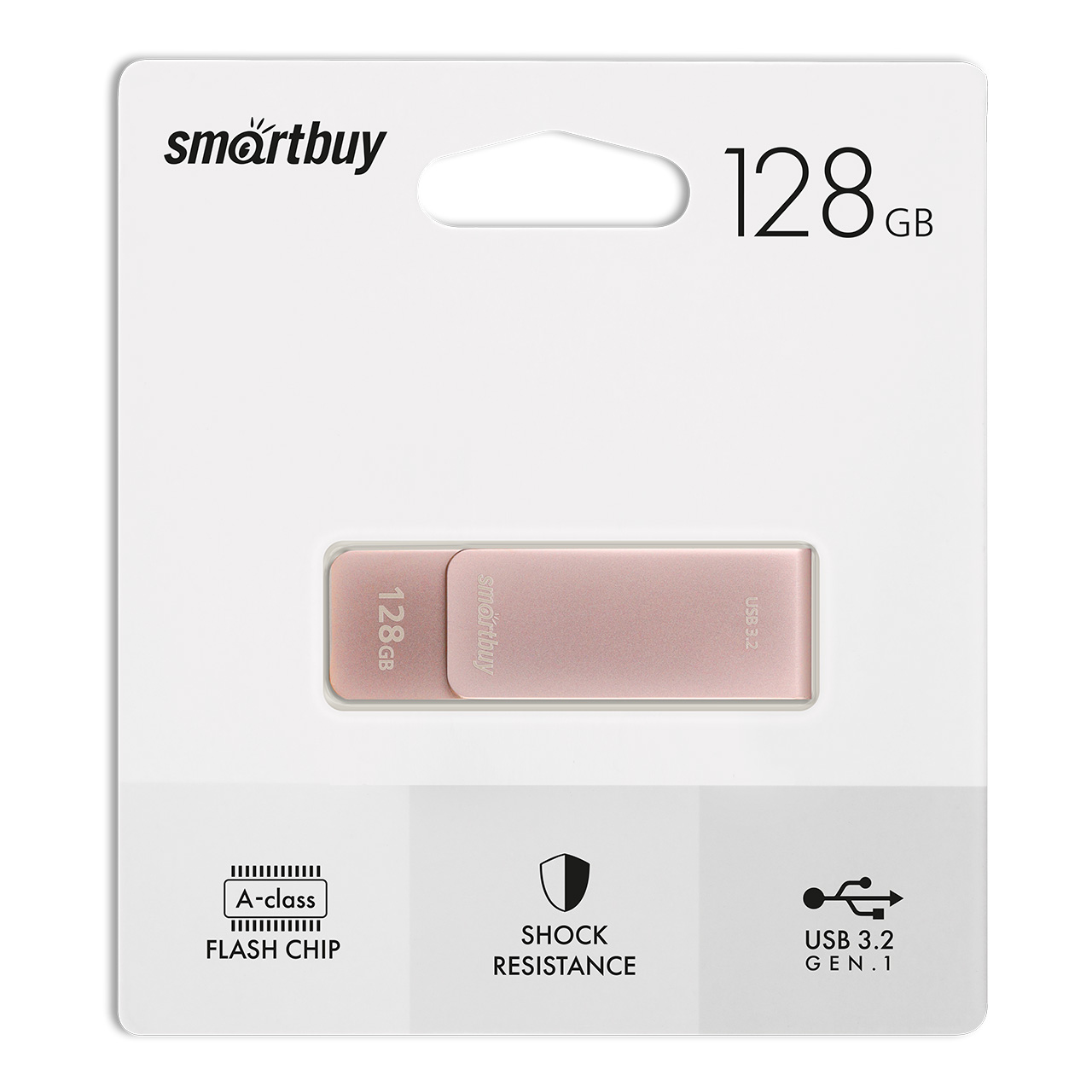 Флэш-память USB_128 GB Smartbuy M1 Metal Apricot (SB128GM1A) USB 3.0