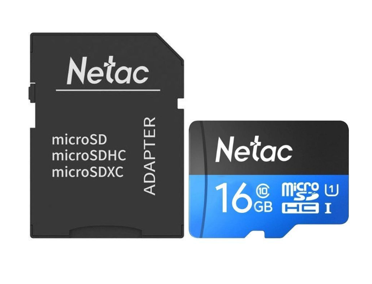 Карта памяти Transflash (MicroSDHC) Card_ 16 GB Class 10  Netac NT02P500STN-016G-S P500 
