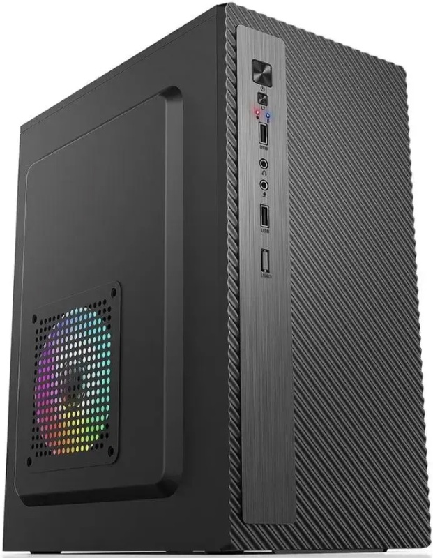 Корпус Accord Entry ACC-2053B черный без БП mATX 1x80mm 1x120mm 2xUSB2.0 audio