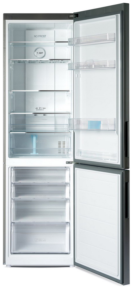Холодильник 190 см HAIER C2 F 636 CFRG(256/108,191x60x67,NoFrost,342кВтч/год)) серый