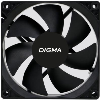 Вентилятор для корпуса Digma DFan-90 90х90x25 черный 3-pin 4-pin (Molex)