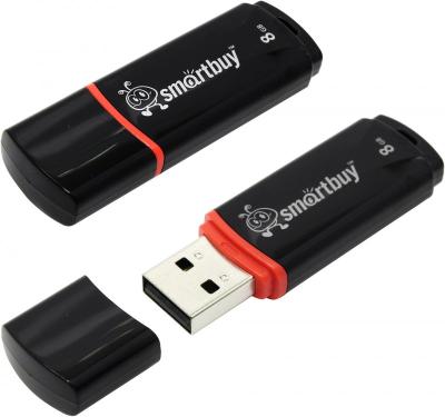 Флэш-память USB 8 GB Smartbuy Crown Black (SB8GBCRW-K)