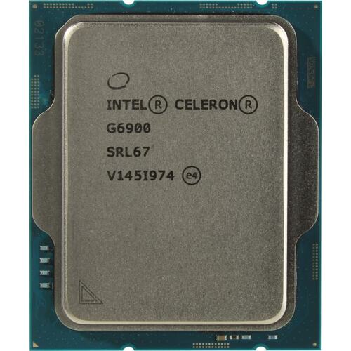 Процессор Intel Celeron G6900 OEM (2/2 ядра,3.4ГГц,DDR4-3200/DDR5-4800,UHD 710,46W,Alder Lake) 1700
