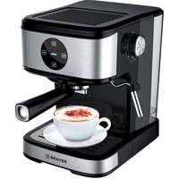 Кофеварка эспрессо рожковая Brayer 1105BR 850 Вт,1,5 л,20 бар,капучин,латте,сенсор управ
