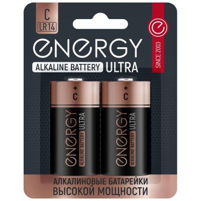 Батарейки Energy Ultra LR14/2B (С) алкалиновые