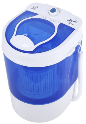 Стиральная машина МЕЧТА WMS S303UT01 (3кг, 37,5x37,5x57,5)белый/синий