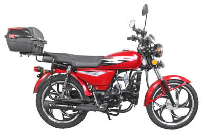 Мопед KT50 Alpha ЛЮКС (Тюнинг) (компл-я Люкс, сигн.с автозап,пласт.кофр) КРАСНЫЙ