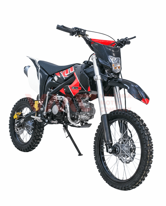 Питбайк KXD 17/14 124см3 СЕРИЯ 1250 (4МКПП, кик./эл.стар, фар/стоп сигн., БЕЗ повор/зерк) черный