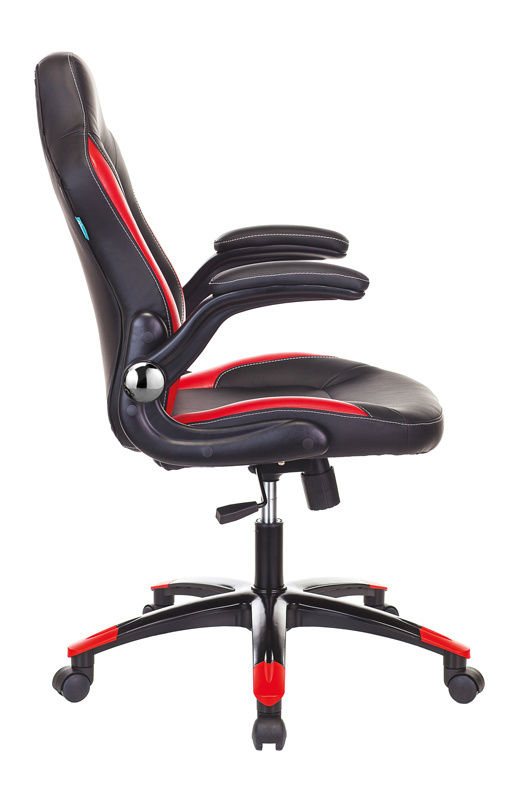 Кресло игровое Бюрократ VIKING-1N/BL-RED черный/красный искусственная кожа