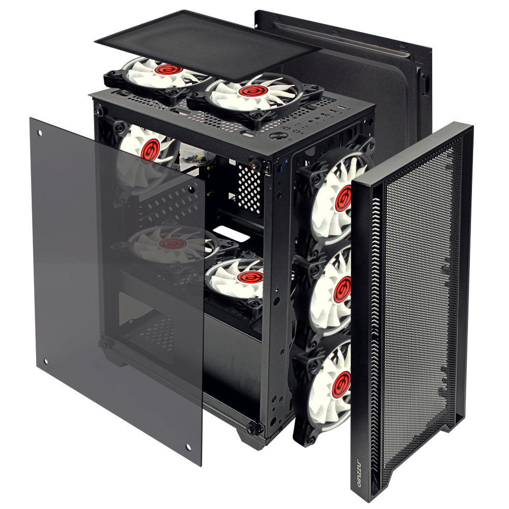 Корпус mATX MidiTower Ginzzu CL530 