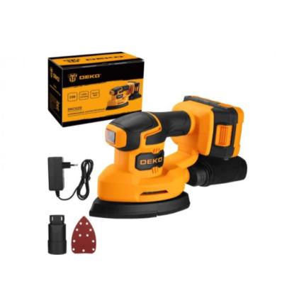 Шлифмашина эксцентриковая Deko DKCG20 D125мм, 20В 2Ач, 7000-13000 об/мин