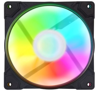 Вентилятор для корпуса GMNG GG-CF120FRGB1-PWMBK RGB 120х120x25 черный 4-pin