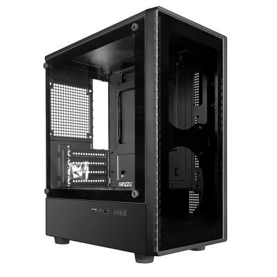 Корпус mATX MidiTower Ginzzu CL402  Window
