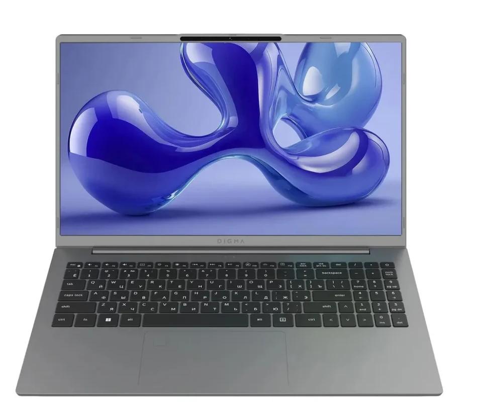 Ноутбук Digma Ascend Ryzen 5 7430U/16Gb/SSD512Gb/15.6"/IPS/FHD/W11H/grey