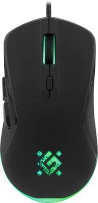 Мышь игровая Defender Arga GM-049 черн,радуж,6кн,3600dpi,+ковер