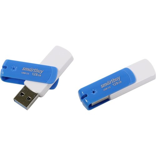 Флэш-память USB_128 GB Smartbuy Diamond Blue (SB128GBDB-3) USB 3.0