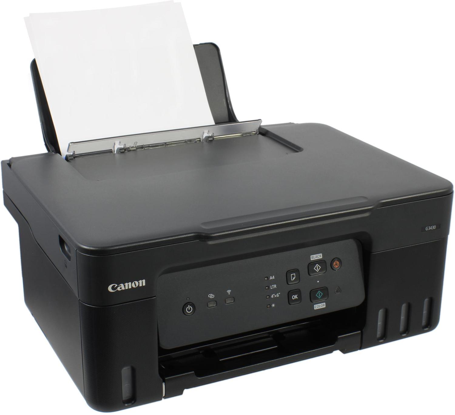 Принтер струйный CANON PIXMA G3430 МФУ (СНПЧ,А4,4цв,11/6стр./м,4800x1200,скан 600*1200,USB,Wi-Fi)
