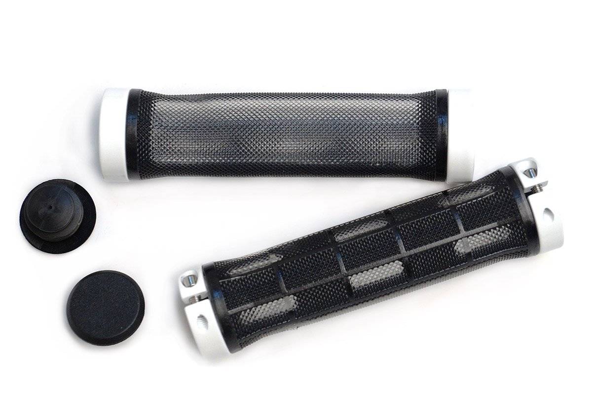 Грипсы MTB XH-G56B 125mm, резина,черно\коричневые