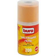 Набор BURO (BU-Gsurface), микрофибра + гель для пластика, 1 шт
